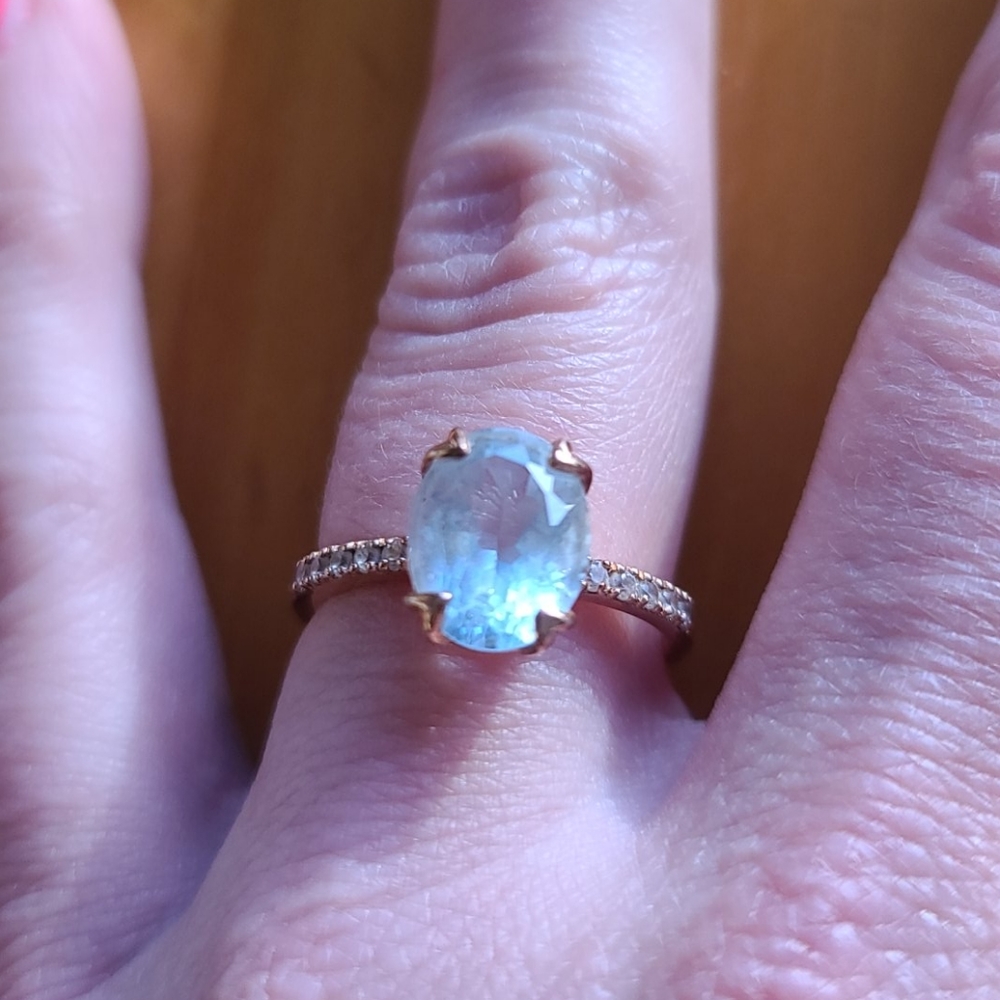 Moon Magic Blue Topaz Ring - Harlow